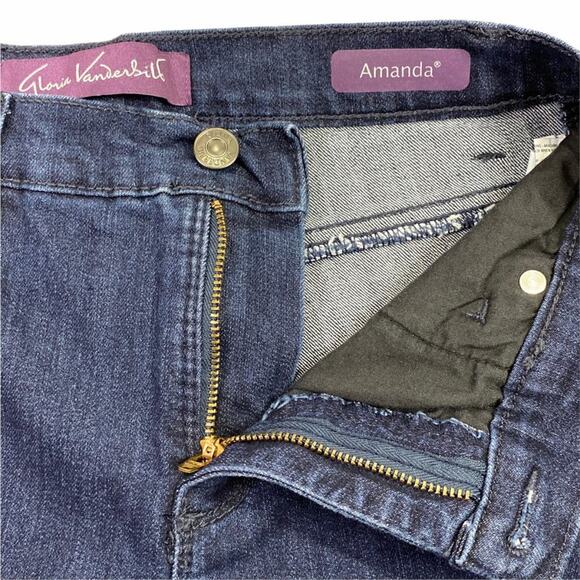 Gloria Vanderbilt Blue Denim Amanda Jeans Size 4P - Picture 5 of 12